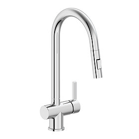 Bower Chrome Single Lever Kitchen Tap with Pull Out Spray