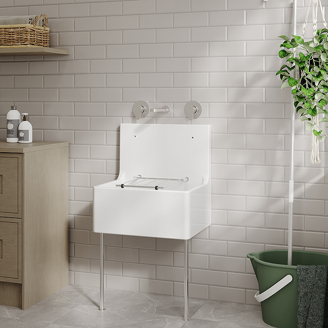 Bower Cleaner Sink Legs & Wall Bracket - Stainless Steel