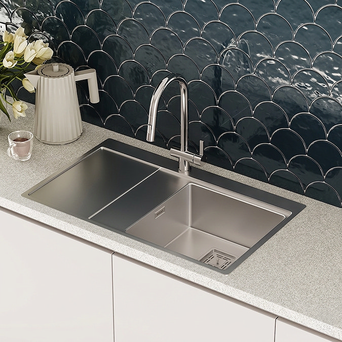 Bower Designer 860 x 520mm Stainless Steel 1.0 Bowl Kitchen Sink