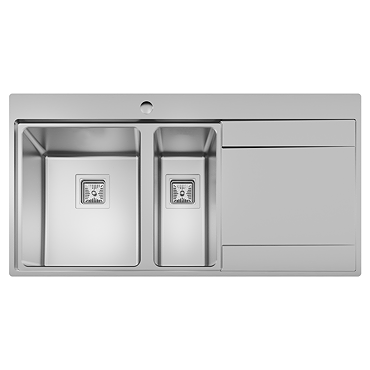 Bower Designer+ 1000 x 520mm Stainless Steel 1.5 Bowl Kitchen Sink