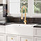 Bower Double Bowl White Ceramic Belfast Sink with Full Weir & Overflow 795 x 500 x 220mm
