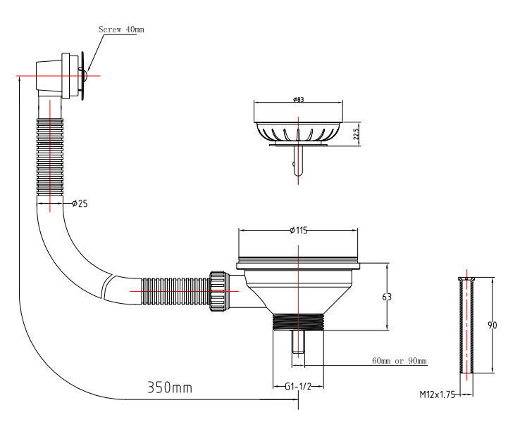 Bower Fireclay Kitchen Bundle - Double Bowl Belfast Sink 795mm, Wastes & Classic Dual Lever Tap - Antique Brass