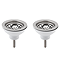 Bower Fireclay Kitchen Bundle - Double Bowl Belfast Sink 795mm, Wastes & Classic Dual Lever Tap - Chrome