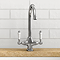 Bower Fireclay Kitchen Bundle - Double Bowl Belfast Sink 795mm, Wastes & Classic Dual Lever Tap - Chrome