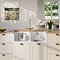 Bower Fluted Double Bowl White Ceramic Belfast Sink with Full Weir & Overflow 795 x 500 x 220mm
