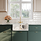 Bower Fluted White Ceramic Belfast Sink with Overflow 595 x 450 x 220mm