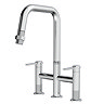 Bower Industrial 3 Hole Sink Mixer with Pull Out Spray - Chrome
