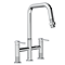 Bower Industrial 3 Hole Sink Mixer with Pull Out Spray - Chrome