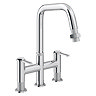 Bower Industrial 3 Hole Sink Mixer with Pull Out Spray - Chrome