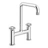 Bower Industrial Kitchen Bridge Sink Mixer Tap - Chrome