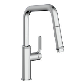 Bower Industrial Single Lever Mono Sink Mixer with Pull Out Spray - Chrome