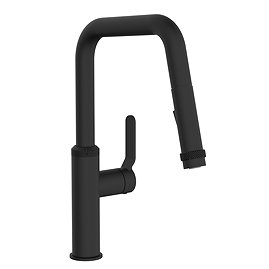 Bower Industrial Single Lever Mono Sink Mixer with Pull Out Spray - Matt Black