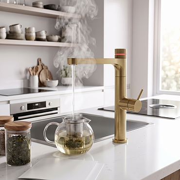 Bower Intelligent Multi-Functional 6-in-1 Tap - Brushed Brass
