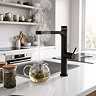Bower Intelligent Multi-Functional 6-in-1 Tap - Matt Black Lifestyle Front