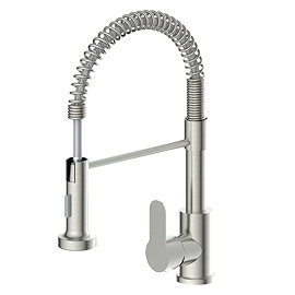 Bower Vetto Kitchen Mixer Tap with Directional Spray Brushed Stainless Steel