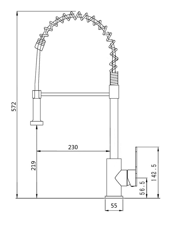 Bower Kitchen Mixer Tap with Swivel Spout & Directional Spray Brushed