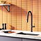 Bower Geneva Kitchen Sink Mixer with Pull-Out Hose and Spray Head - Matt Black