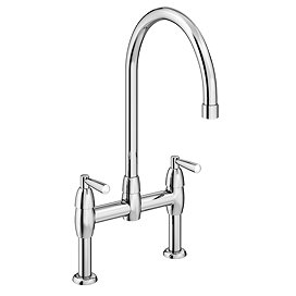Bower Lever Deck Mounted Sink Mixer - Chrome