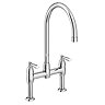 Bower Lever Deck Mounted Sink Mixer - Chrome