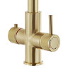 Bower Madrid Directional Spray Instant Boiling Water Lever Tap - Brushed Brass with Boiler & Filter