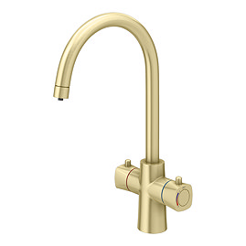 Bower Madrid Instant Boiling Water Tap - Brushed Brass with Boiler & Filter