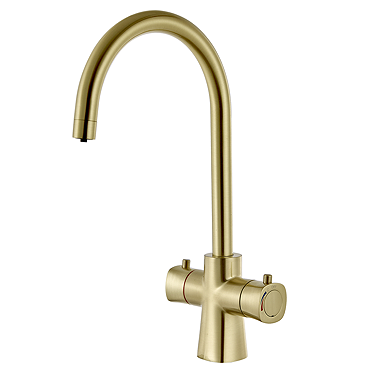 Bower Madrid Instant Boiling Water Tap - Brushed Brass with Boiler & Filter  Feature Large Image