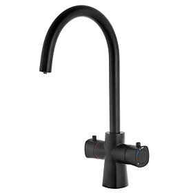 Bower Madrid Instant Boiling Water Tap - Matt Black with Boiler & Filter Large Image