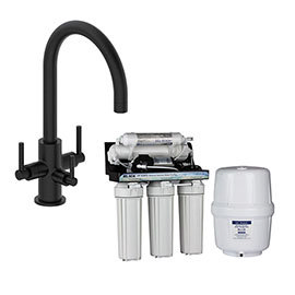Bower Matt Black 3-in-1 Water Purifier Tap (incl. System with Plastic Tank) Medium Image