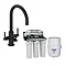 Bower Matt Black 3-in-1 Water Purifier Tap (incl. System with Plastic Tank) Large Image