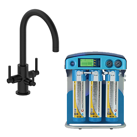 Bower Matt Black 3-in-1 Water Purifier Tap with BMB NOVA PRO Water Filtration System