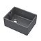 Bower Matt Black Ceramic Belfast Kitchen Sink 595 x 455 x 254mm