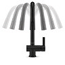 Bower Matt Black Single Lever Kitchen Tap with Pull Out Spray