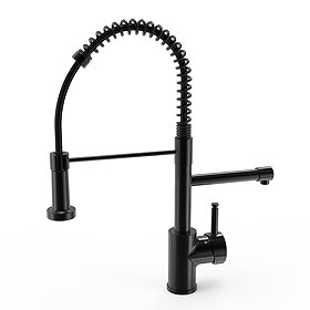 Bower Multiuse 3-in-1 Instant Boiling Water Tap - Matt Black with Boiler & Filter Large Image