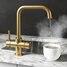 Bower Palma Instant Boiling Water Tap With Boiler & Filter - Brushed Brass