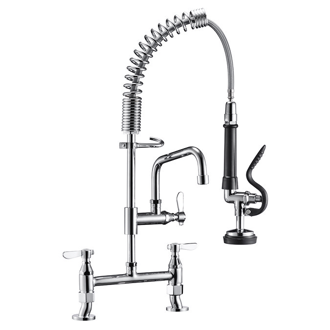 Bower Professional Catering Flexible Rinser Sink Tap - Chrome