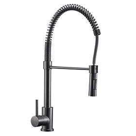 Bower Single Lever Flexi Spray Kitchen Tap - Gunmetal Grey