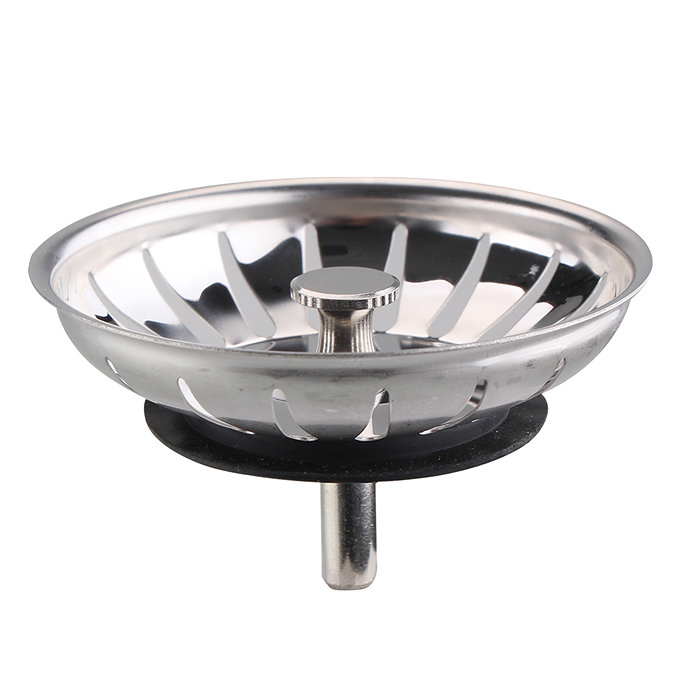 Bower Stainless Steel Basket Strainer Kitchen Sink Waste and Overflow