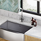 Bower Toronto C-Spout Dual Lever Kitchen Sink Mixer - Polished Stainless Steel