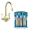 Bower Traditional Brushed Brass 3-in-1 Water Purifier Tap with BMB NOVA PRO Water Filtration System