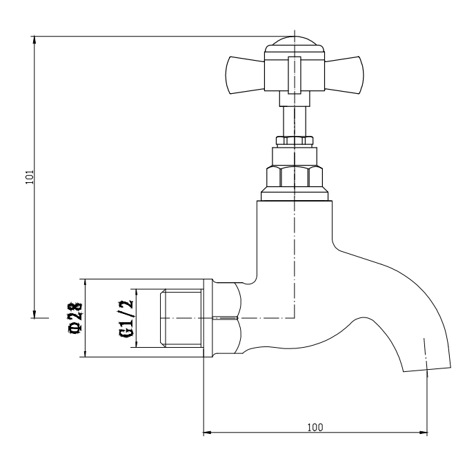 Bower Traditional Matt Black Kitchen Bib Taps with Upstands