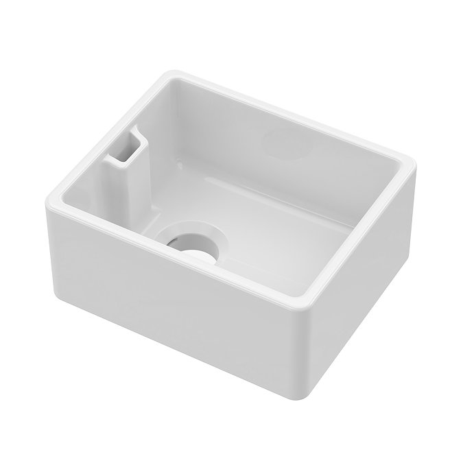 Bower White Ceramic Belfast Kitchen Sink 460 x 380 x 205mm