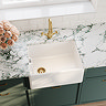 Bower White Ceramic Belfast Kitchen Sink 595 x 455 x 254mm