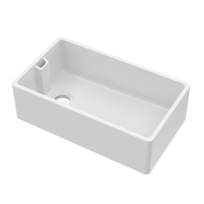 Bower White Ceramic Belfast Kitchen Sink 795 x 460 x 245mm