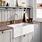 Bower White Ceramic Belfast Kitchen Sink 895 x 460 x 245mm