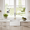 Bower White Ceramic Belfast Sink with Central Waste 595 x 450 x 220mm