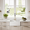 Bower White Ceramic Belfast Sink with Central Waste & Tap Ledge 595 x 450 x 220mm