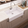 Bower White Ceramic Belfast Sink with Tap Ledge 795 x 500 x 220mm