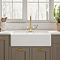 Bower White Ceramic Belfast Sink with Tap Ledge 795 x 500 x 220mm