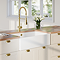 Bower White Ceramic Belfast Sink with Overflow 795 x 500 x 220mm