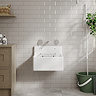 Bower White Ceramic Cleaner Sink with Grid 515 x 382 x 393mm